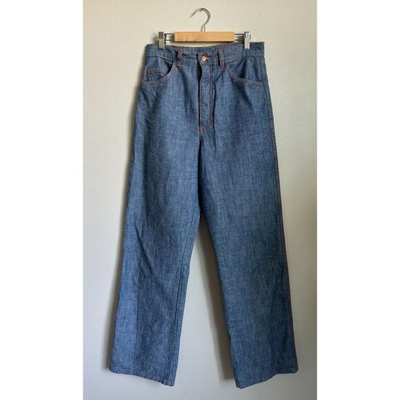 JUDI ROSEN Women's High Waisted Light Wash Wide Leg Stovepipe Jean Size 29 - Picture 3 of 6